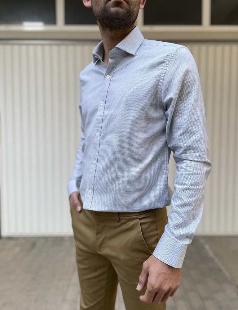 Ανδρικό φιστικί μακρυμάνικο πουκάμισο BR150139 φωτογραφία